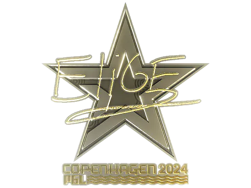 Sticker EliGE (Gold) | Copenhagen 2024 - Preço e onde comprar no CS2