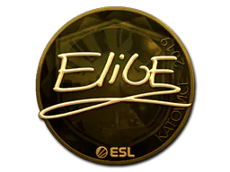 Sticker EliGE (Gold) | Katowice 2019 - Preço e onde comprar no CS2