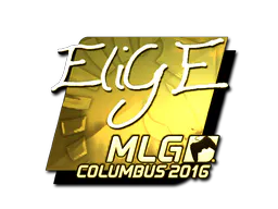 Sticker EliGE (Gold) | MLG Columbus 2016 - Preço e onde comprar no CS2