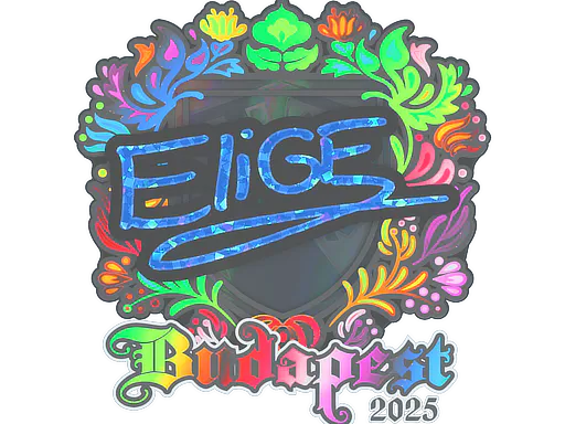 Sticker EliGE (Holo) | Budapest 2025 - Preço e onde comprar no CS2
