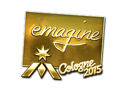 Sticker emagine (Gold) | Cologne 2015 - Preço e onde comprar no CS2