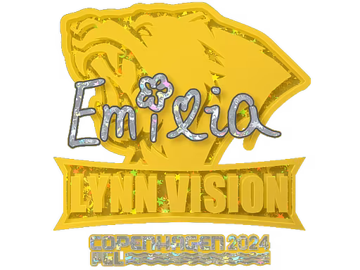 Sticker EmiliaQAQ (Glitter) | Copenhagen 2024 - Preço e onde comprar no CS2