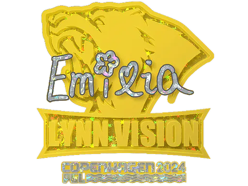 Sticker EmiliaQAQ (Glitter) | Copenhagen 2024 - Preço e onde comprar no CS2