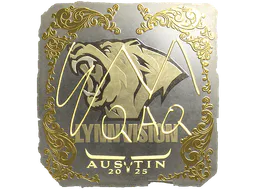 Sticker EmiliaQAQ (Gold) | Austin 2025 - Preço e onde comprar no CS2