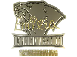 Sticker EmiliaQAQ (Gold) | Copenhagen 2024 - Preço e onde comprar no CS2