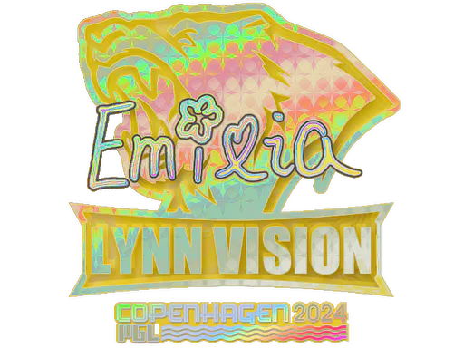 Sticker EmiliaQAQ (Holo) | Copenhagen 2024 - Preço e onde comprar no CS2