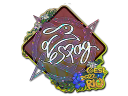 Sticker es3tag (Glitter) | Rio 2022 - Preço e onde comprar no CS2
