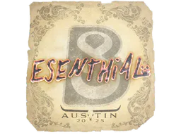 Sticker esenthial | Austin 2025 - Preço e onde comprar no CS2