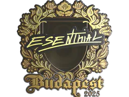 Sticker esenthial (Gold) | Budapest 2025 - Preço e onde comprar no CS2