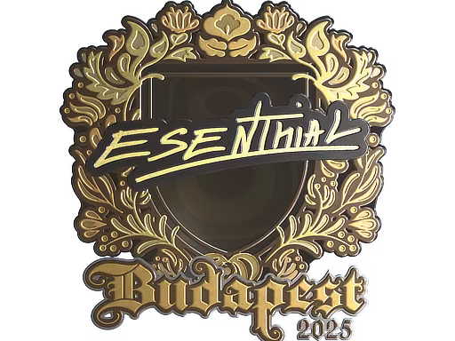 Sticker esenthial (Gold) | Budapest 2025 - Preço e onde comprar no CS2