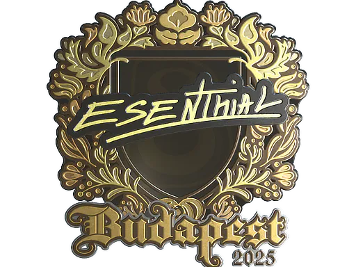 Sticker esenthial (Gold) | Budapest 2025 - Preço e onde comprar no CS2