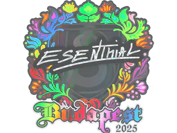 Sticker esenthial (Holo) | Budapest 2025 - Preço e onde comprar no CS2