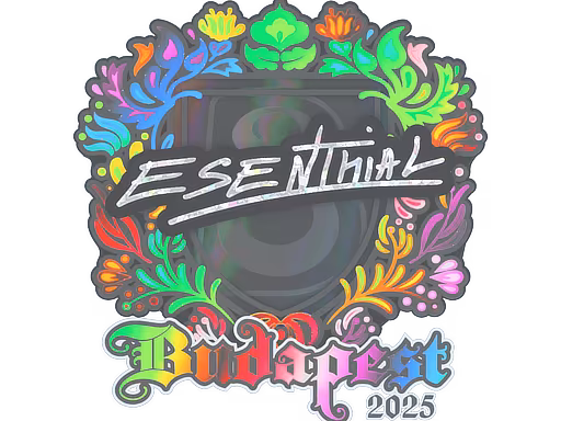 Sticker esenthial (Holo) | Budapest 2025 - Preço e onde comprar no CS2