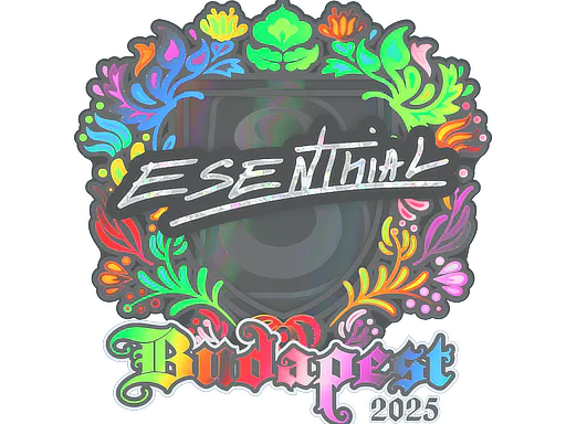 Sticker esenthial (Holo) | Budapest 2025 - Preço e onde comprar no CS2