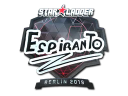 Sticker EspiranTo (Foil) | Berlin 2019 - Preço e onde comprar no CS2