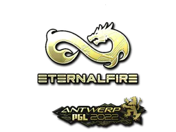 Sticker Eternal Fire (Gold) | Antwerp 2022 - Preço e onde comprar no CS2