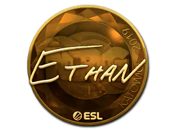 Sticker Ethan (Gold) | Katowice 2019 - Preço e onde comprar no CS2