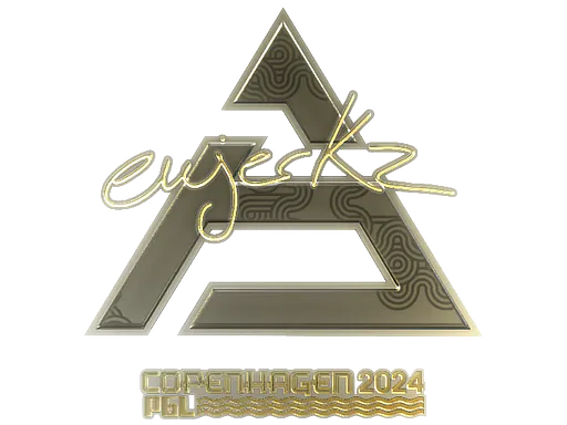 Sticker ewjerkz (Gold) | Copenhagen 2024 - Preço e onde comprar no CS2