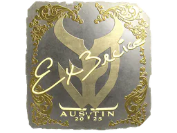 Sticker Ex3rcice (Gold) | Austin 2025 - Preço e onde comprar no CS2