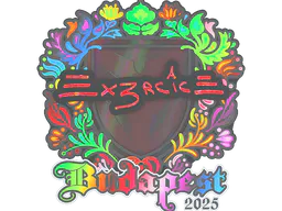Sticker Ex3rcice (Holo) | Budapest 2025 - Preço e onde comprar no CS2