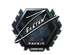 Sticker Ex6TenZ (Foil) | London 2018 - Preço e onde comprar no CS2