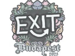 Sticker exit | Budapest 2025 - Preço e onde comprar no CS2