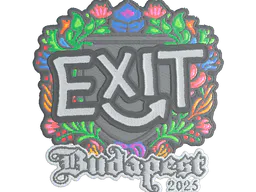 Sticker exit (Embroidered) | Budapest 2025 - Preço e onde comprar no CS2