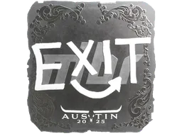 Sticker exit (Foil) | Austin 2025 - Preço e onde comprar no CS2