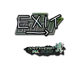 Sticker exit (Glitter) | Antwerp 2022 - Preço e onde comprar no CS2