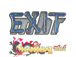 Sticker exit (Glitter) | Shanghai 2024 - Preço e onde comprar no CS2