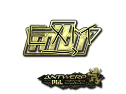 Sticker exit (Gold) | Antwerp 2022 - Preço e onde comprar no CS2