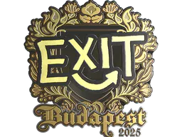 Sticker exit (Gold) | Budapest 2025 - Preço e onde comprar no CS2