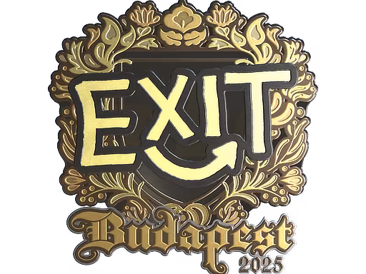 Sticker exit (Gold) | Budapest 2025 - Preço e onde comprar no CS2