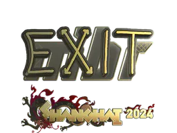 Sticker exit (Gold) | Shanghai 2024 - Preço e onde comprar no CS2