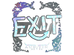 Sticker exit (Holo) | Austin 2025 - Preço e onde comprar no CS2
