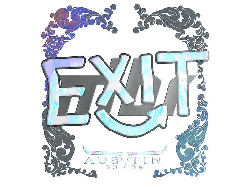 Sticker exit (Holo) | Austin 2025 - Preço e onde comprar no CS2