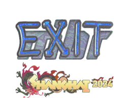 Sticker exit (Holo) | Shanghai 2024 - Preço e onde comprar no CS2