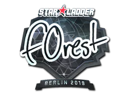 Sticker f0rest (Foil) | Berlin 2019 - Preço e onde comprar no CS2
