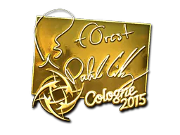 Sticker f0rest (Gold) | Cologne 2015 - Preço e onde comprar no CS2
