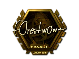 Sticker f0rest (Gold) | London 2018 - Preço e onde comprar no CS2