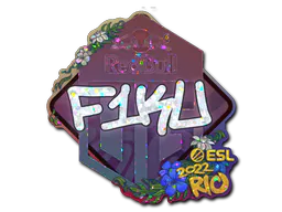 Sticker F1KU (Glitter) | Rio 2022 - Preço e onde comprar no CS2
