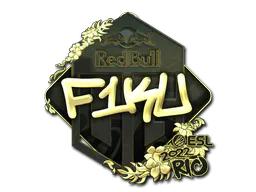 Sticker F1KU (Gold) | Rio 2022 - Preço e onde comprar no CS2