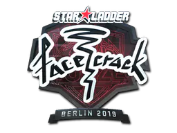 Sticker facecrack (Foil) | Berlin 2019 - Preço e onde comprar no CS2