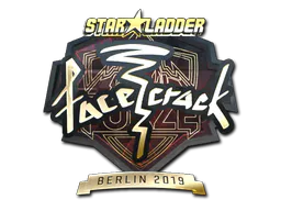 Sticker facecrack (Gold) | Berlin 2019 - Preço e onde comprar no CS2
