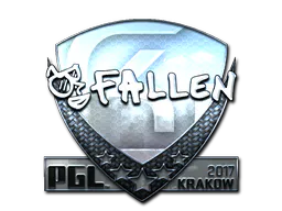 Sticker FalleN (Foil) | Krakow 2017 - Preço e onde comprar no CS2