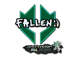 Sticker FalleN (Glitter) | Antwerp 2022 - Preço e onde comprar no CS2