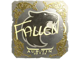 Sticker FalleN (Gold) | Austin 2025 - Preço e onde comprar no CS2