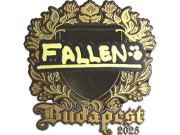 Sticker FalleN (Gold) | Budapest 2025 - Preço e onde comprar no CS2