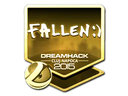 Sticker FalleN (Gold) | Cluj-Napoca 2015 - Preço e onde comprar no CS2