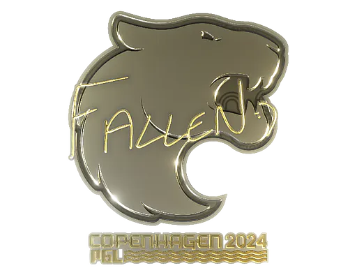 Sticker FalleN (Gold) | Copenhagen 2024 - Preço e onde comprar no CS2